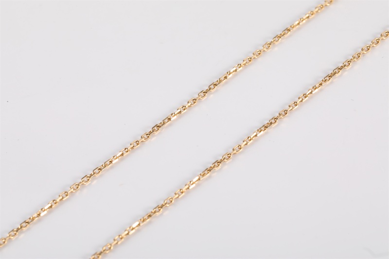 VAN CLEEF&ARPELS(梵克雅寶) Vintage Alhambra 中號單花項鏈 新扣 18K黃金/虎眼石 項鏈 黃金-3