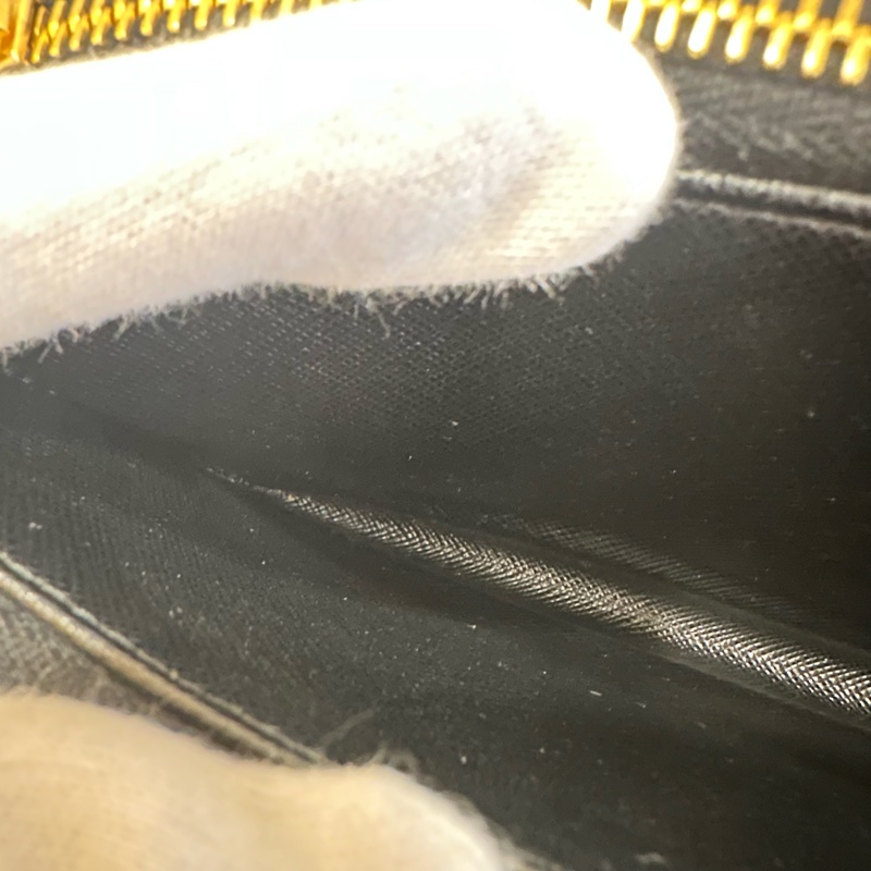 prada 1bp024 黑牛皮金釦雙拉鏈相機包 斜背包-25