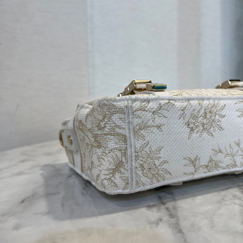Dior 白帆布刺繡Camp小號斜背信差包-8