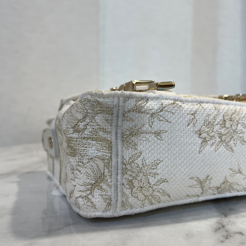 Dior 白帆布刺繡Camp小號斜背信差包-13