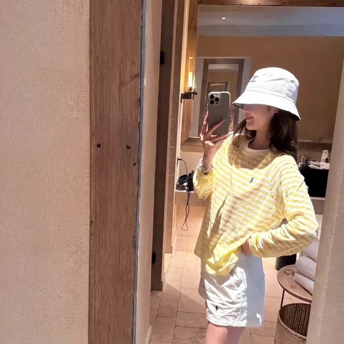 Chanel 香奈兒 刺繡logo 漁夫帽 奶白 S-21