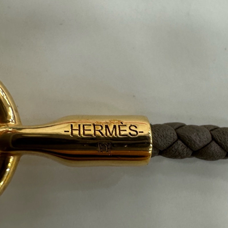 Hermes愛馬仕豬鼻子glenan手環仕手鐲皮繩-4