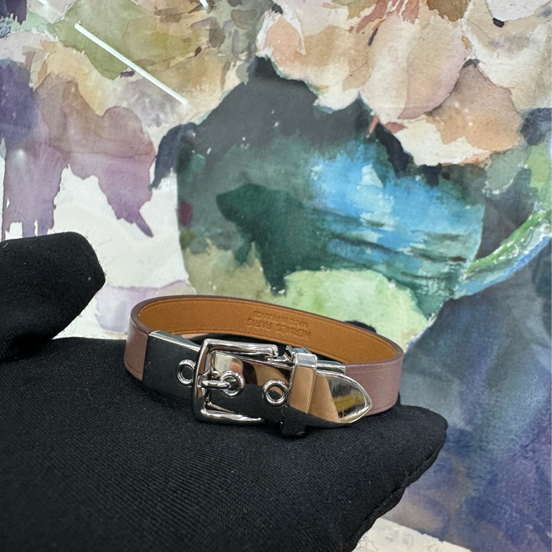 Hermes 皮繩手環-1