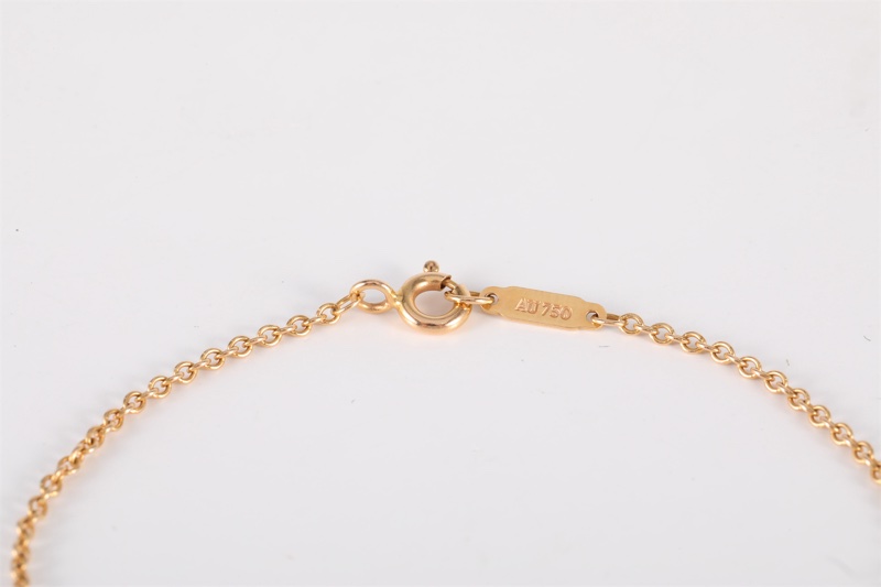 TIFFANY&CO(蒂芙尼)  18K玫瑰金 鑽石 玫瑰金 羅馬 數字 帶鑽 手鏈 18K-4