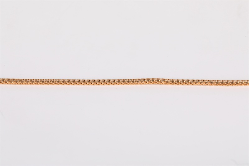 CARTIER(卡地亞)  18K玫瑰金 鑽石 玫瑰金 Agrafe 滿鑽 手鏈 15 18K-2