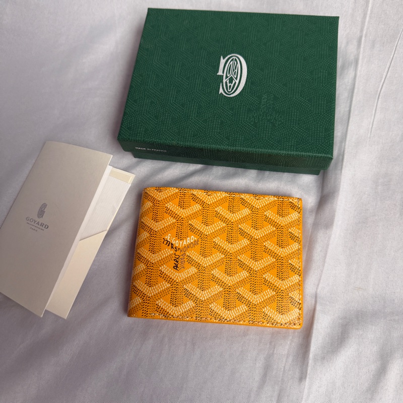 衝動購物日本🇯🇵購入 用不到出售 全新的 GOYARD VICTOIRE WALLET 黃色-8