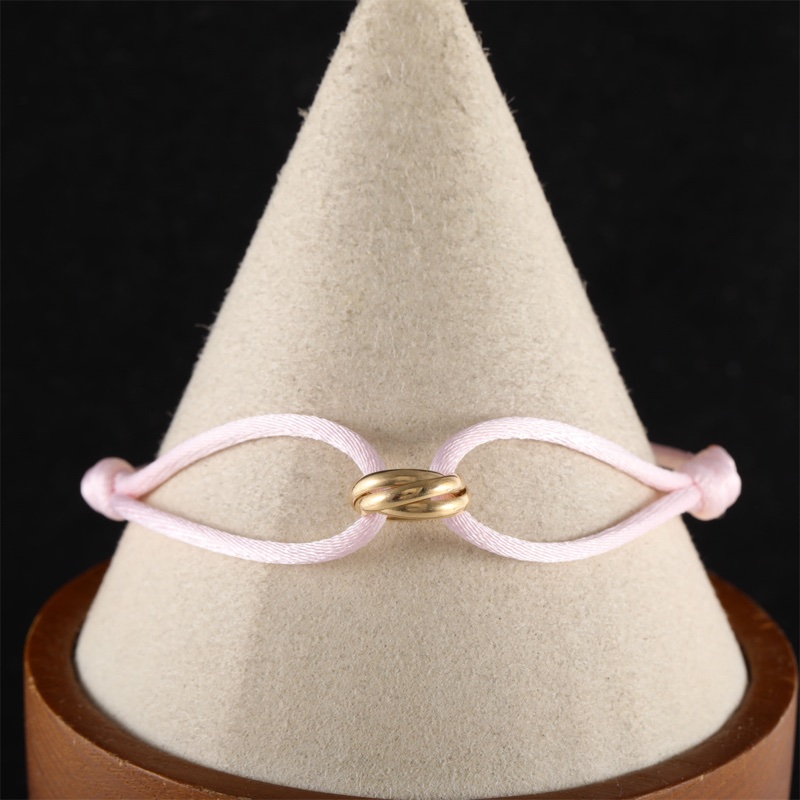 CARTIER(卡地亞)  18K黃金 黃金 Trinity 三環手繩 手鏈 18K-0