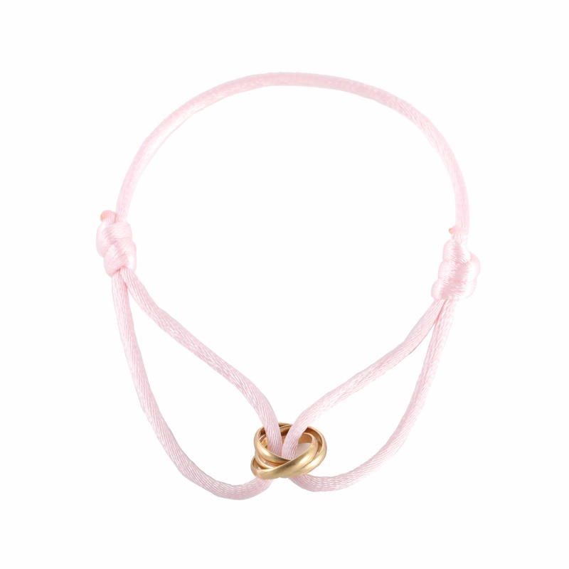 CARTIER(卡地亞)  18K黃金 黃金 Trinity 三環手繩 手鏈 18K-5