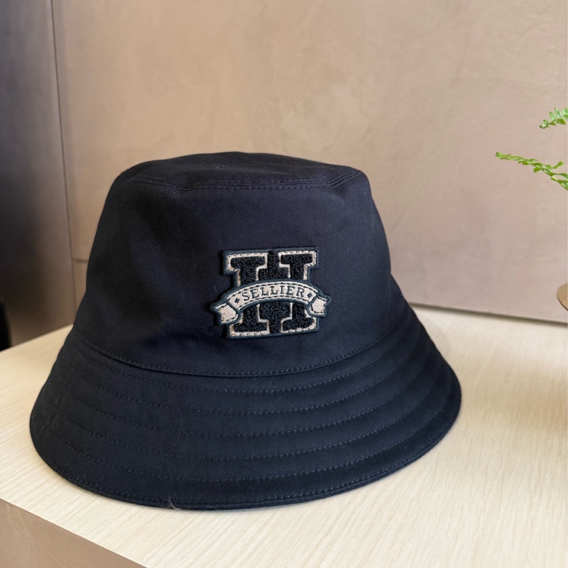 Hermes 愛馬仕 Harper H Sellier 棉質斜紋布漁夫帽-0