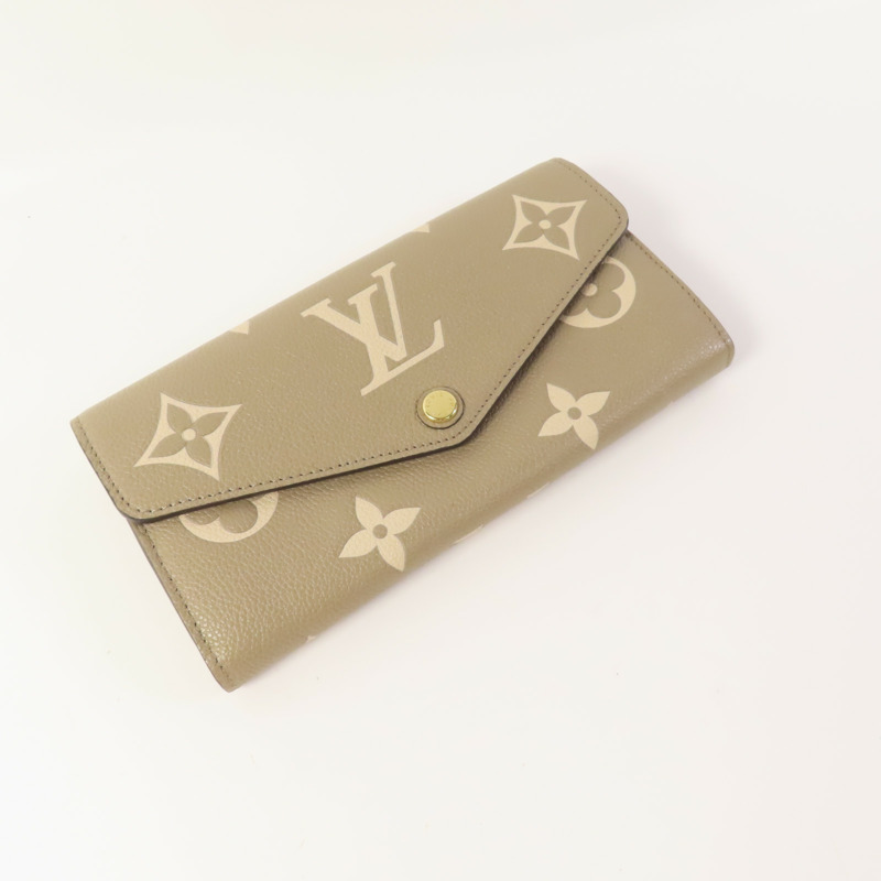 LOUIS VUITTON Mono-Empreinte Sarah長錢包-4