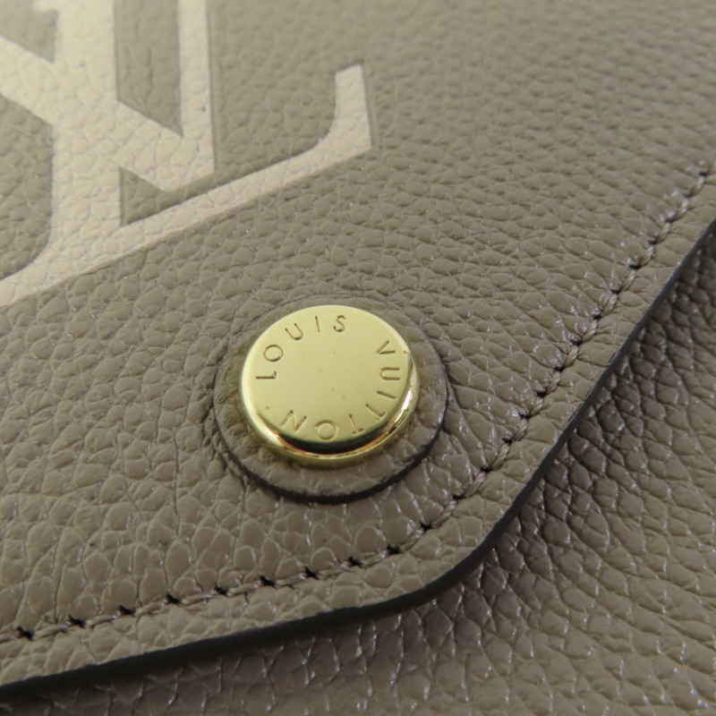 LOUIS VUITTON Mono-Empreinte Sarah長錢包-10