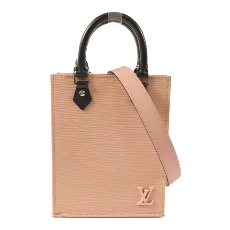 LOUIS VUITTON Epi Petit Sac Plat銀扣手挽肩背兩用袋-0