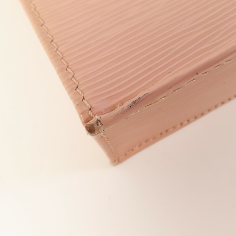 LOUIS VUITTON Epi Petit Sac Plat銀扣手挽肩背兩用袋-4