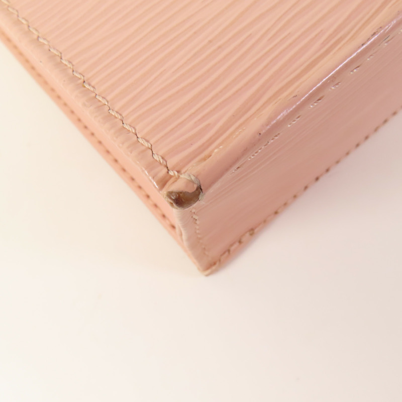 LOUIS VUITTON Epi Petit Sac Plat銀扣手挽肩背兩用袋-6