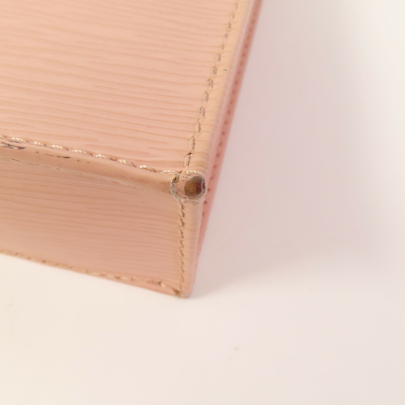 LOUIS VUITTON Epi Petit Sac Plat銀扣手挽肩背兩用袋-7