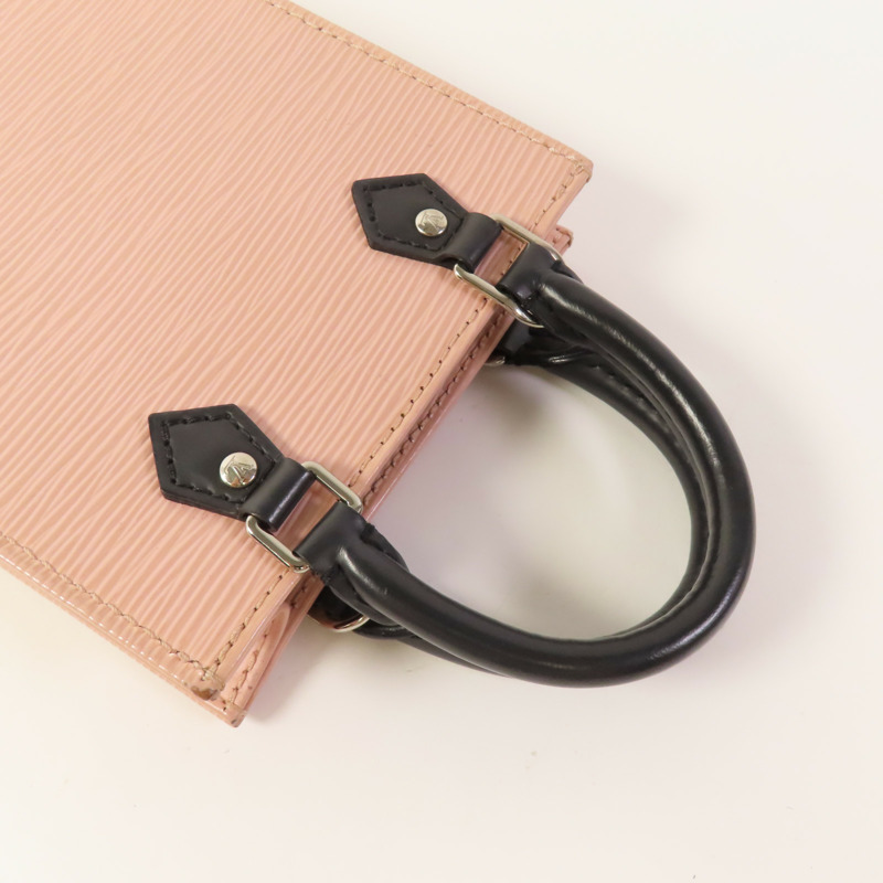 LOUIS VUITTON Epi Petit Sac Plat銀扣手挽肩背兩用袋-8