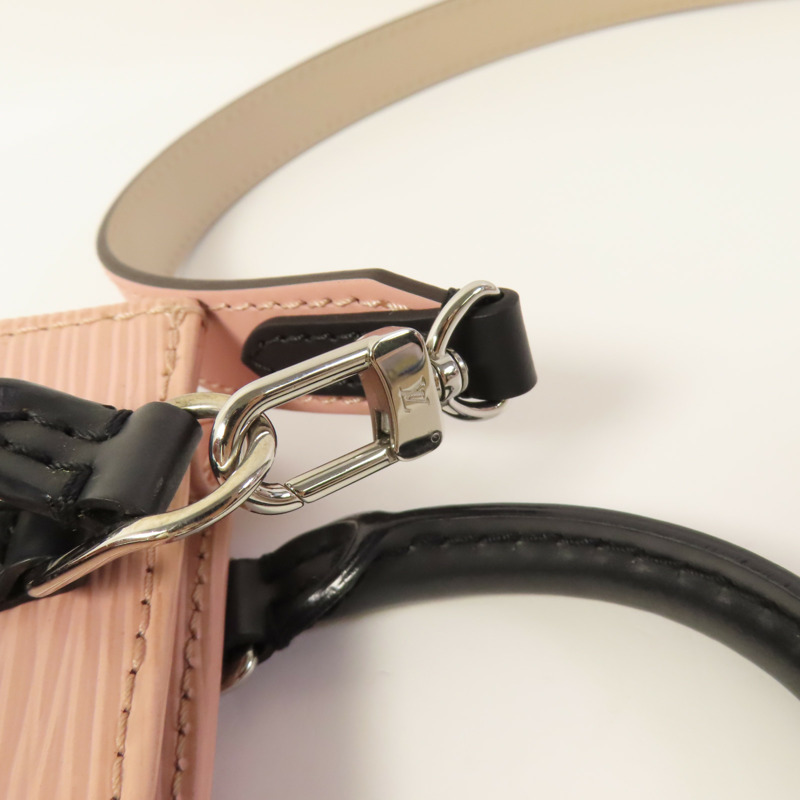 LOUIS VUITTON Epi Petit Sac Plat銀扣手挽肩背兩用袋-10