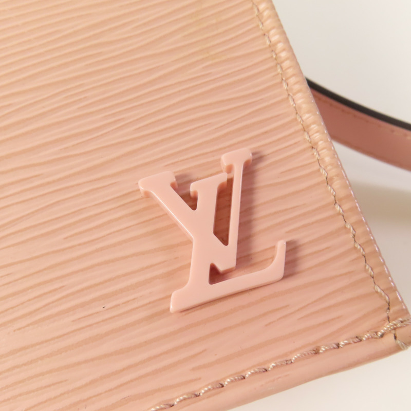 LOUIS VUITTON Epi Petit Sac Plat銀扣手挽肩背兩用袋-11