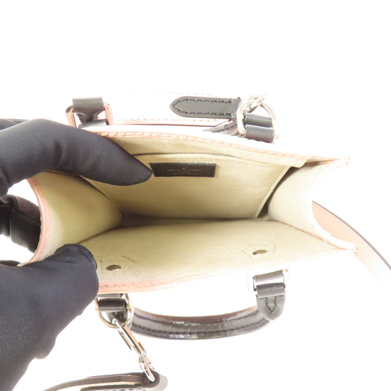 LOUIS VUITTON Epi Petit Sac Plat銀扣手挽肩背兩用袋-12
