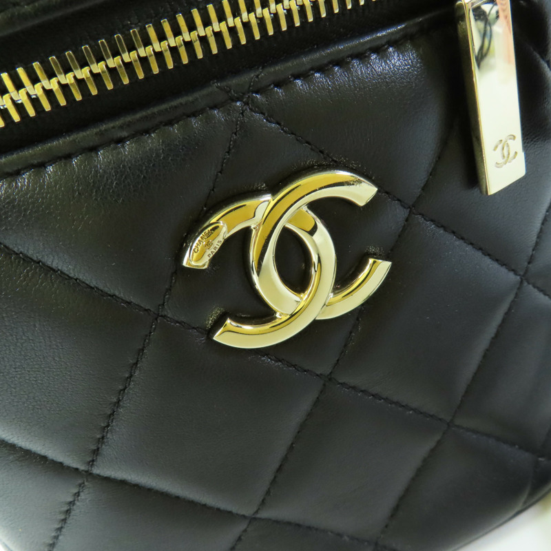 CHANEL 羊皮皮革Trendy CC Vanity Case金扣手挽肩背兩用袋-8