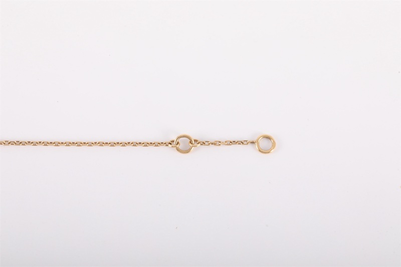 VAN CLEEF&ARPELS(梵克雅寶) Sweet Alhambra 小號單花手鏈 新扣 18K黃金/白貝母 S-M碼 黃金-3