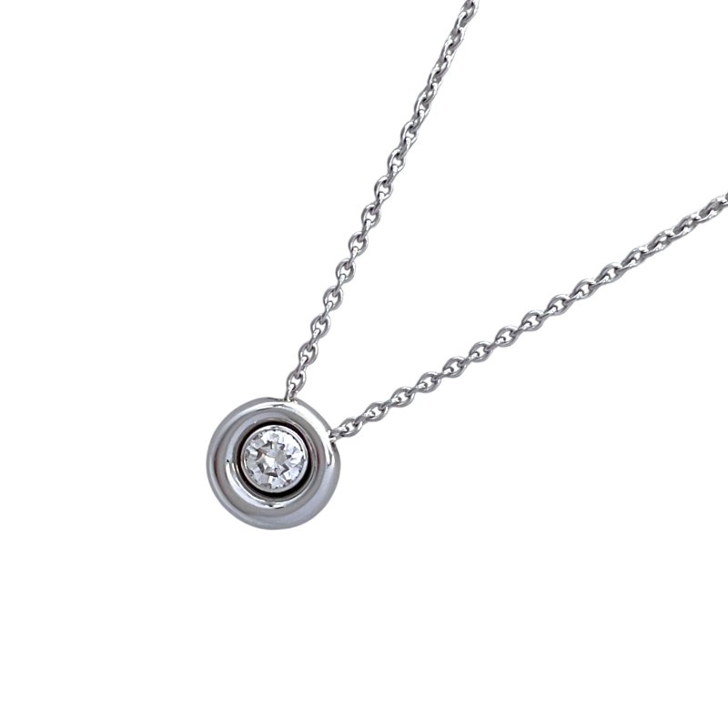 CHAUMET 尚美 18K 白金 鑽石 項鏈-0