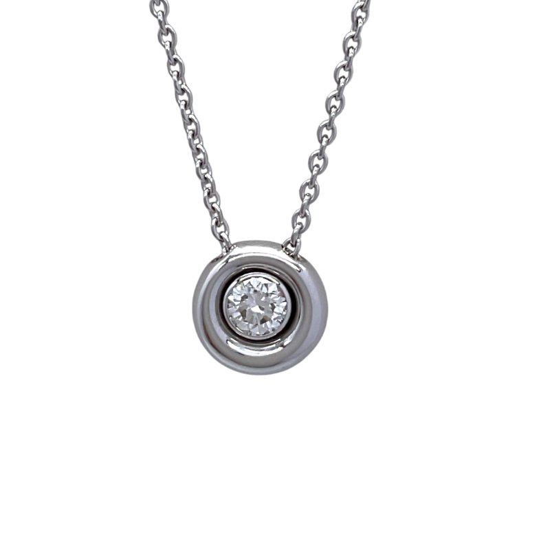 CHAUMET 尚美 18K 白金 鑽石 項鏈-1