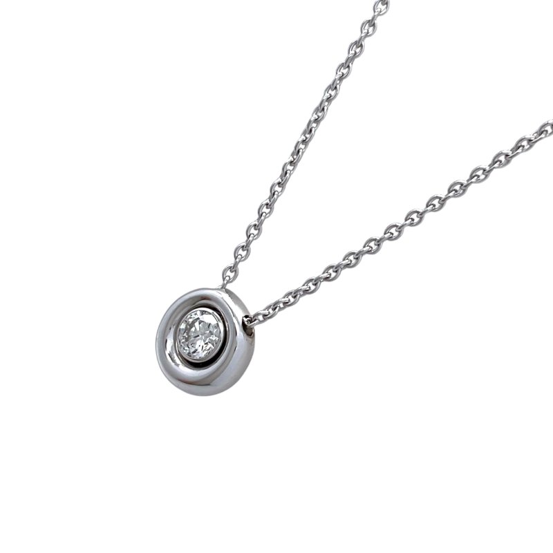 CHAUMET 尚美 18K 白金 鑽石 項鏈-2