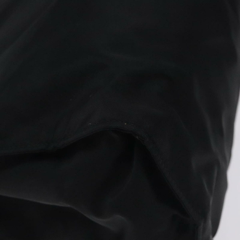 【日本直送】PRADA 手提包 尼龍 金屬 黑金 正品 131136-12