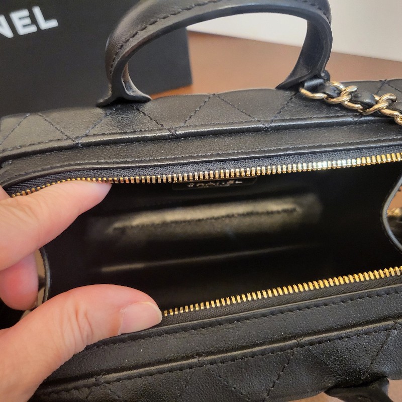 牛皮Chanel 細Size 復古盒子包,市場絕小此size, 芯片款-2