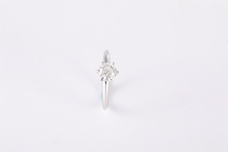 TIFFANY&CO(蒂芙尼)  鑽石 pt950 蒂芙尼 六爪鑽戒 0.75克拉 I色 VS1-1