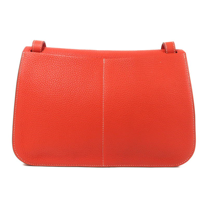 HERMES Clemence皮革Halzan 31銀扣手挽肩背兩用袋-1