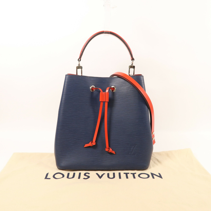 LOUIS VUITTON Epi NeoNoe MM銀扣手挽肩背兩用袋-8