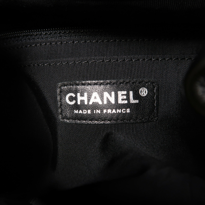 CHANEL 牛皮皮革2way Shoulder Bag銀扣鏈帶肩背袋-5