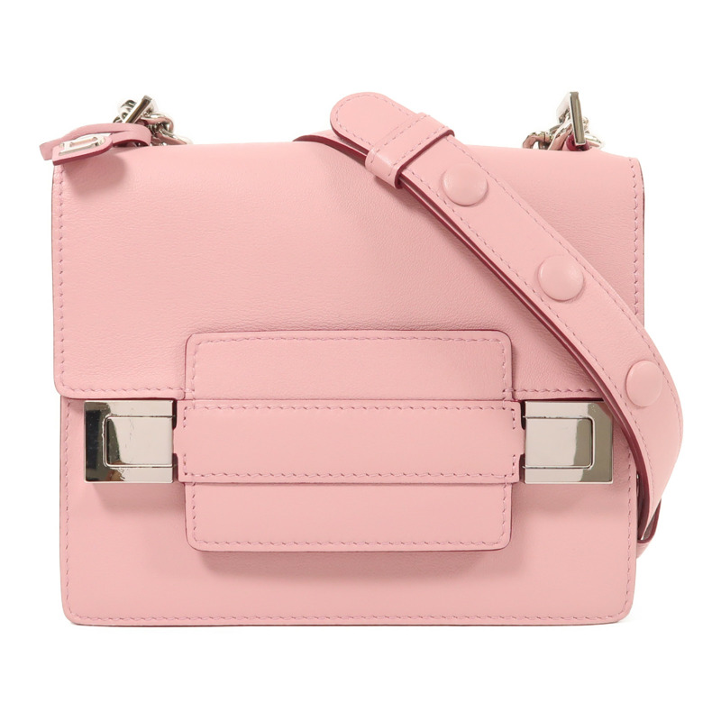 Delvaux 牛皮皮革Madame Mini銀扣鏈帶肩背袋-0