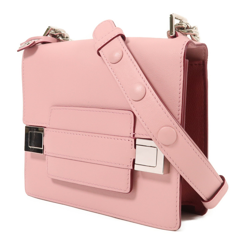 Delvaux 牛皮皮革Madame Mini銀扣鏈帶肩背袋-2