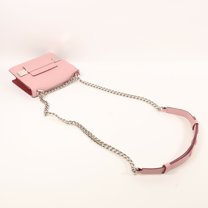 Delvaux 牛皮皮革Madame Mini銀扣鏈帶肩背袋-6