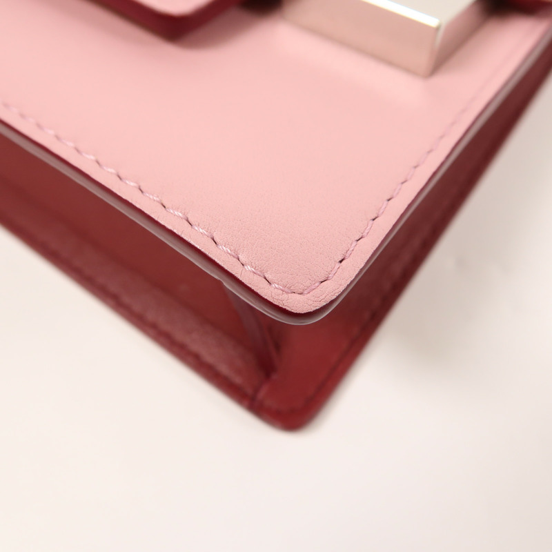 Delvaux 牛皮皮革Madame Mini銀扣鏈帶肩背袋-8
