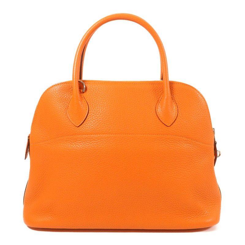 HERMES Clemence皮革Bolide 31銀扣手挽肩背兩用袋-1