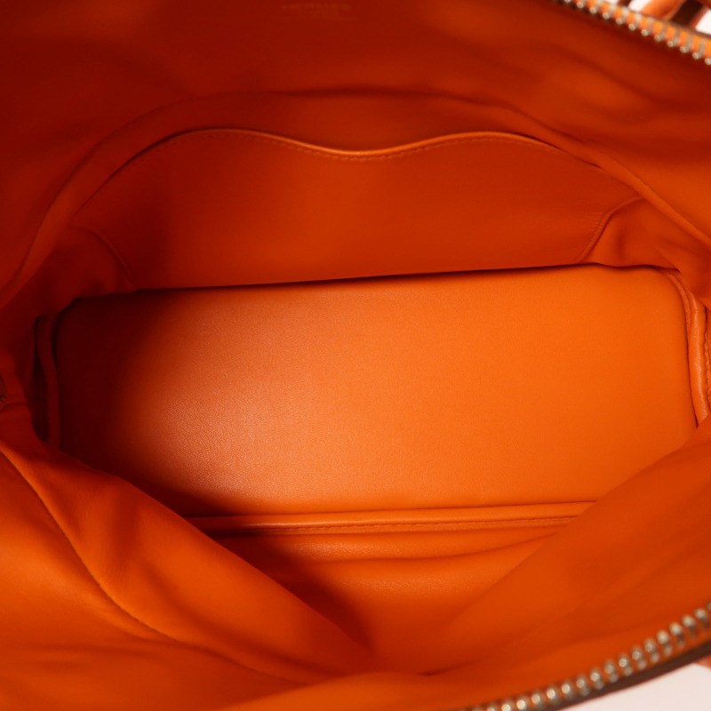 HERMES Clemence皮革Bolide 31銀扣手挽肩背兩用袋-4