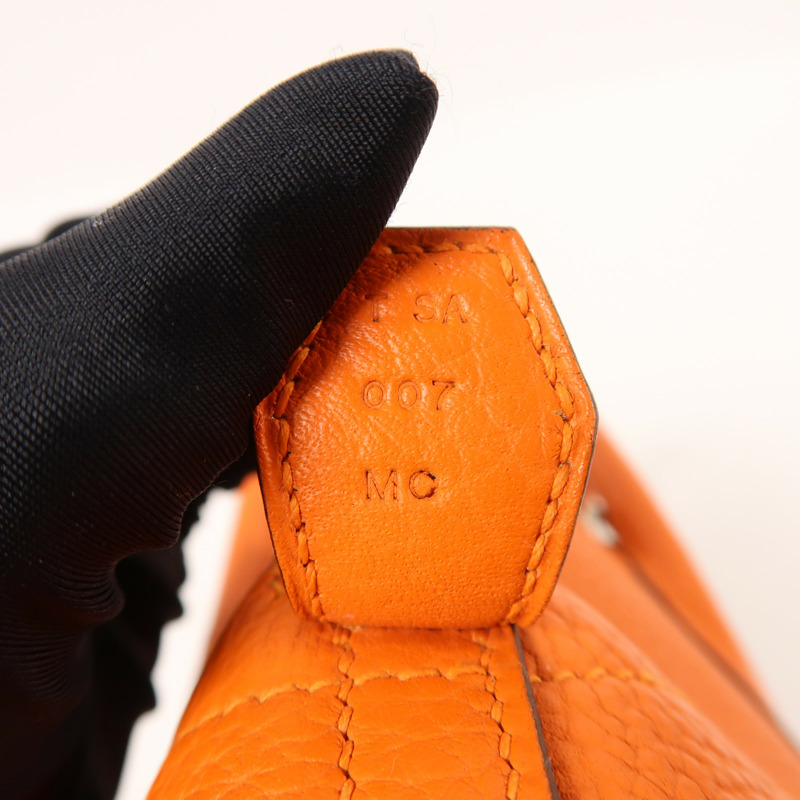 HERMES Clemence皮革Bolide 31銀扣手挽肩背兩用袋-6