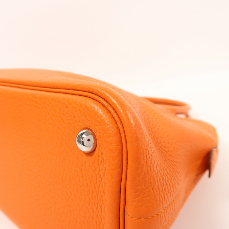 HERMES Clemence皮革Bolide 31銀扣手挽肩背兩用袋-8