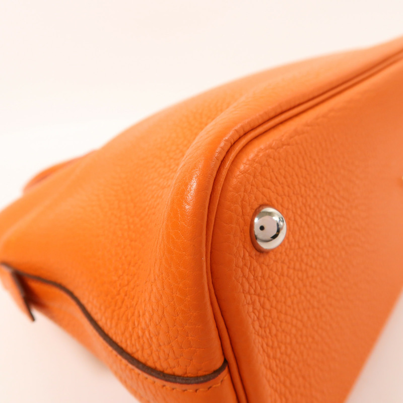 HERMES Clemence皮革Bolide 31銀扣手挽肩背兩用袋-11