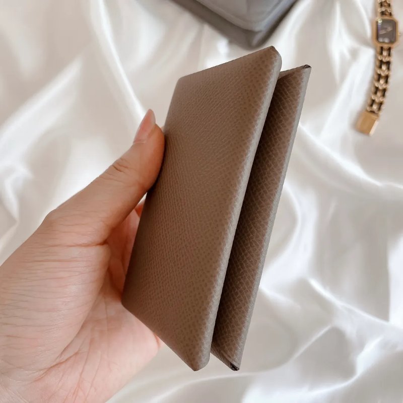 Hermes Calvi 咭包 －金棕 Gold-3