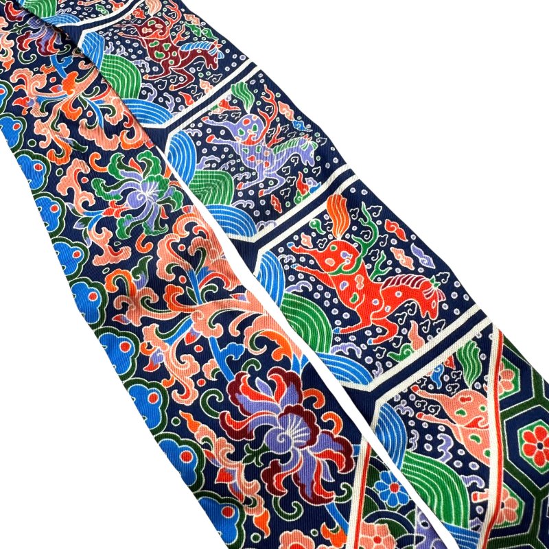 【美收精品】HERMES Twilly絲巾 ／彩色 B-589【隔月月中將轉賣至日本 上架期限30天】-5