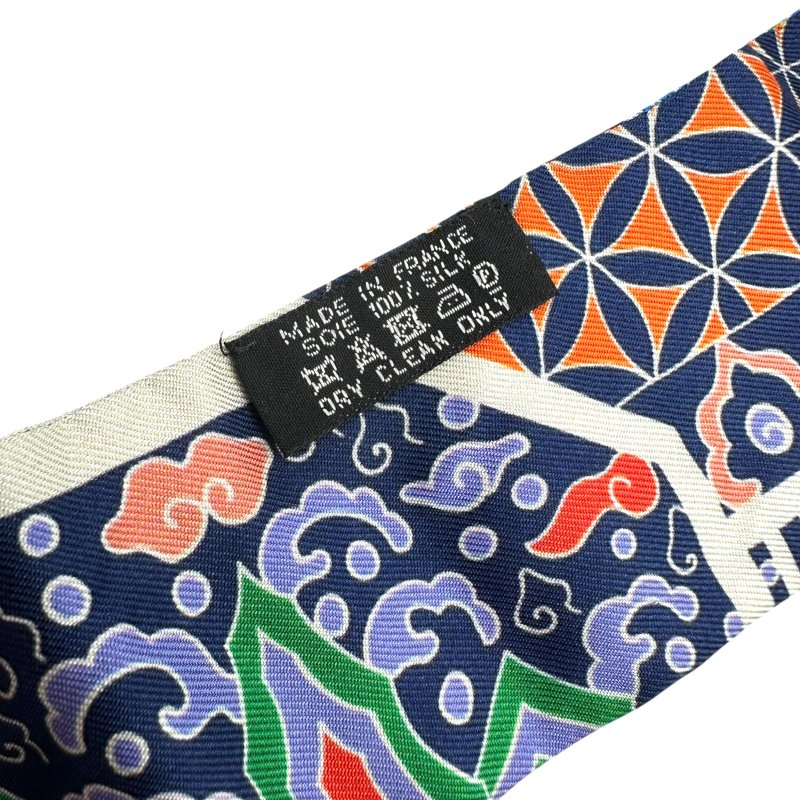 【美收精品】HERMES Twilly絲巾 ／彩色 B-589【隔月月中將轉賣至日本 上架期限30天】-9