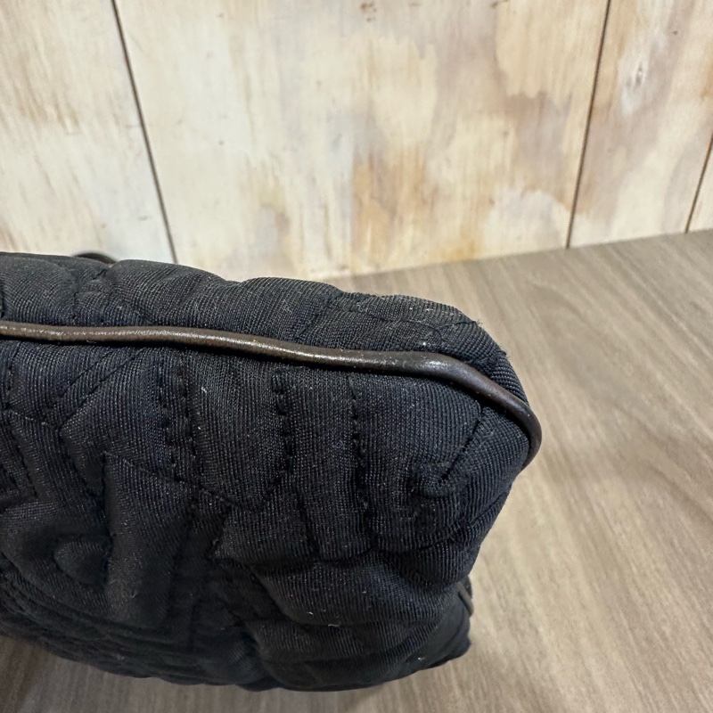 Ferragamo 黑尼龍拼皮革斜背背 郵差包-16