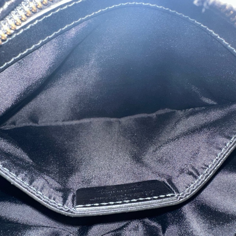 Ferragamo 黑尼龍拼皮革斜背背 郵差包-34