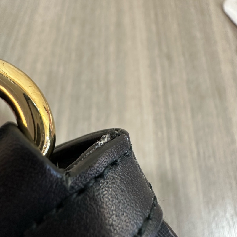 Ferragamo 黑尼龍拼皮革斜背背 郵差包-52