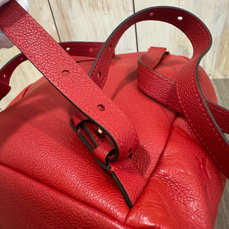 LV M44015 紅色牛皮壓紋後背包-19